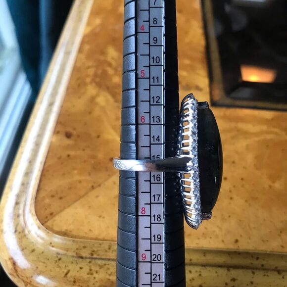 Natural Labradorite Sterling Silver Ring Size 7 - Picture 8 of 8